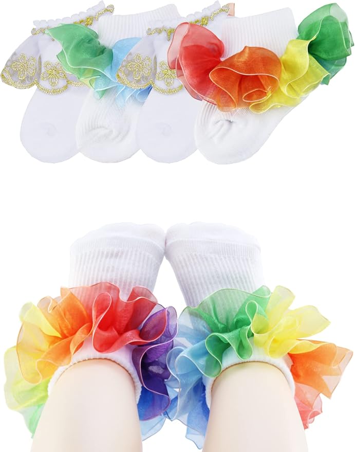 PrinceSasa Little Baby Girl Princess Lace Ruffles Socks Set by PrinceSasa
