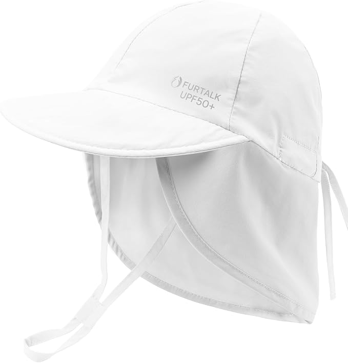 FURTALK Baby Sun Hat with Neck Flap UPF 50+ Toddler Quick Dry Swim Hat | UV by FURTALK