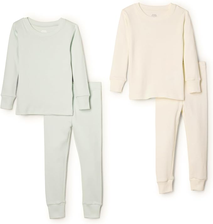Amazon Essentials x Sofia Grainge Unisex Babies' Snug-Fit Cotton Footed Pajamas by AmazonEssentials