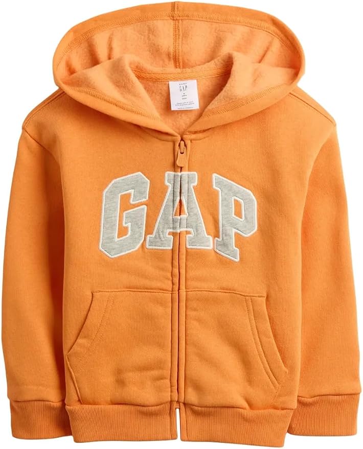 GAP Baby Boys' Playtime Favorites Logo Full Zip Hoodie Hooded Sweatshirt by GAP