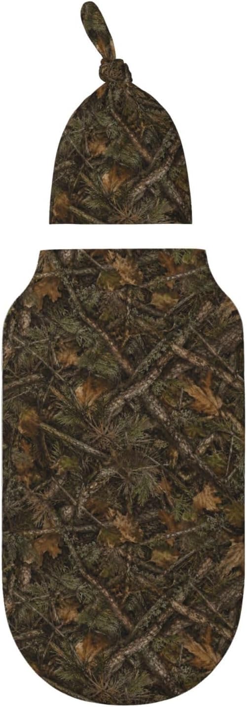 Camo Swaddle Blankets Soft Receiving Blanket Baby Swaddle Wrap - Image 2