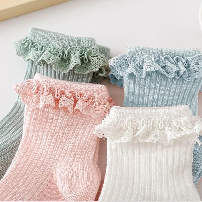 DRESHOW BQUBO Baby Girls Toddler Anti Slip Socks - Image 2