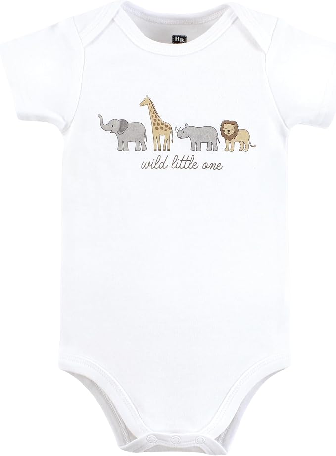 Hudson Baby Unisex Baby Cotton Bodysuits 5-pack - Image 5