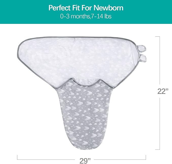 Biloban Baby Swaddles 0-3 Months - Image 5
