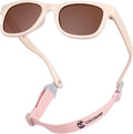 COCOSAND Flexible Baby Sunglasses with Strap Polarized UV Protection for Toddler Infant Newborn Boy Girl Age 0-24 Months