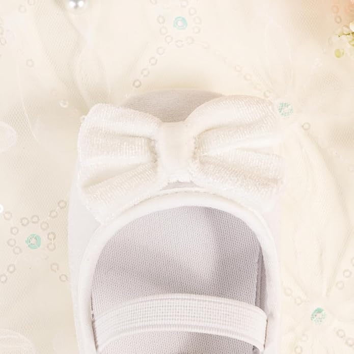 KIDSUN Infant Baby Girls Mary Jane Shoes Non-Slip Rubber Sole Ballet Slippers - Image 6