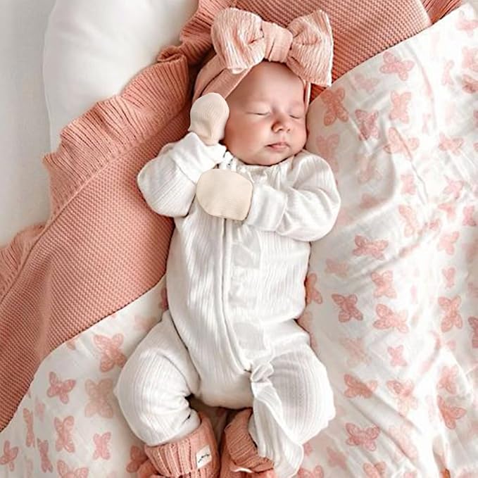 BQUBO 6 Pairs Newborn Baby Boys Girls Mittens 0-6 Months Unisex-Baby Infant - Image 3