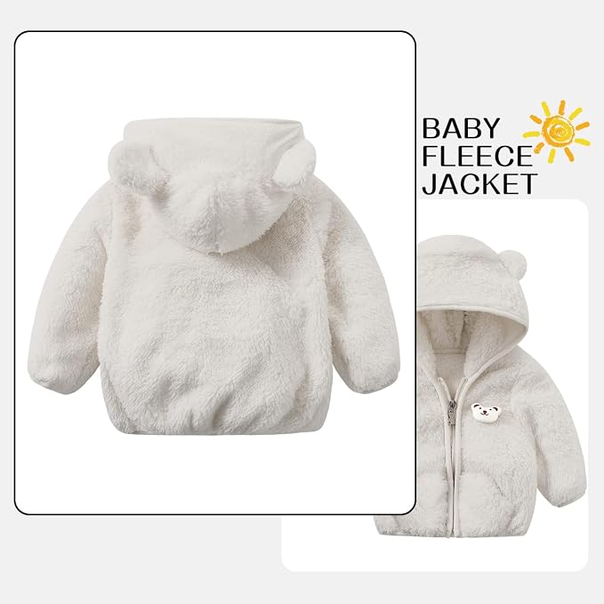Baby Boy Fleece Jacket Girl Winer Clothes Coat - Image 2