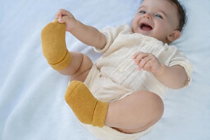 RATIVE Newborn Baby Socks 0-6, 6-12 Months Terry Turn Cuff Socks - Image 2