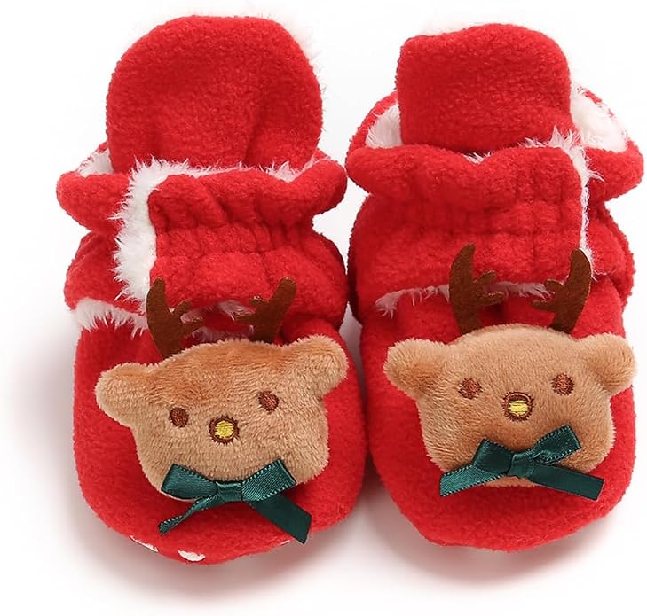 Baby Booties Cozy Fleece Slippers Soft Baby Shoes - Image 4