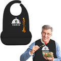 Silicone Adult Bibs with Crumb Catcher, Washable and Adjustable Adult Bibs by EpoBob