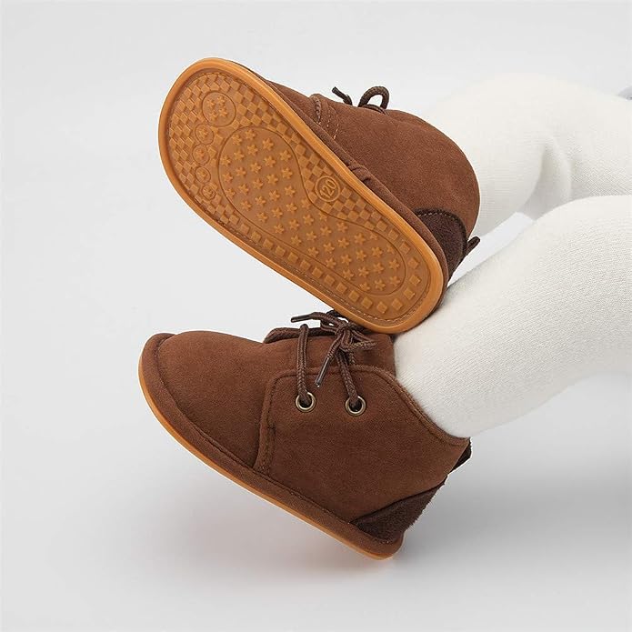 Meckior Baby Booties Newborn Infant Unisex Baby Girls Boys Velvet Rubber - Image 3