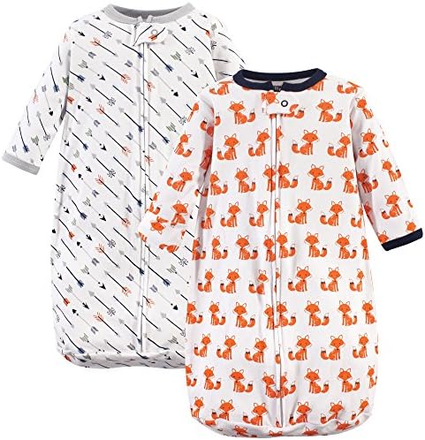 Hudson Baby Unisex Baby Cotton Long-Sleeve Wearable Sleeping Bag by HudsonBaby