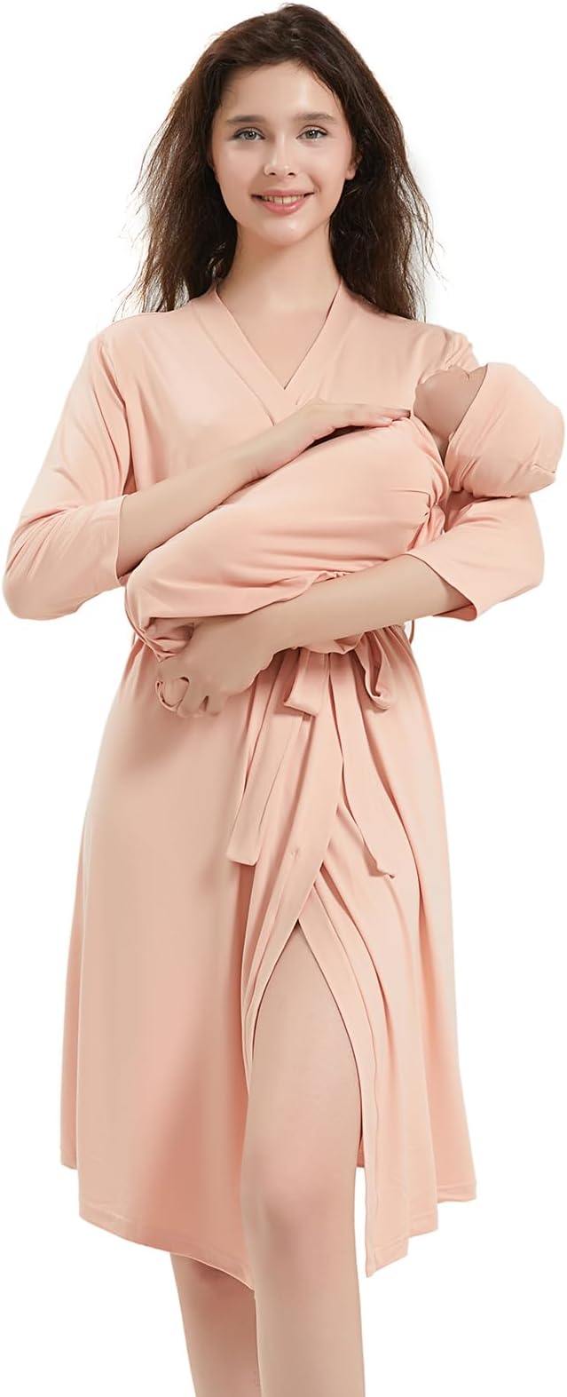 Galabloomer Maternity Robe and Receiving Blanket, Matching Mommy Labor Robe | by Galabloomer