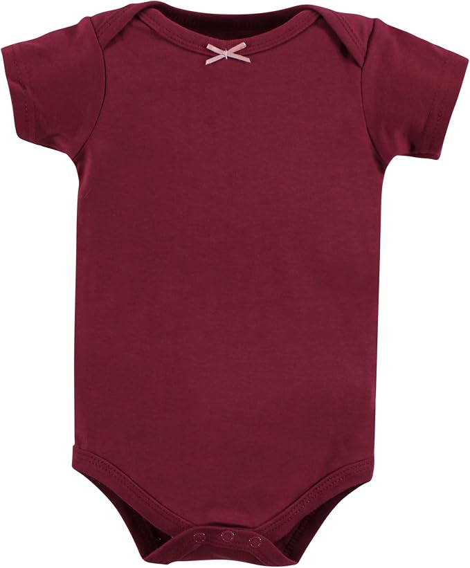 Hudson Baby Baby Girls' Cotton Bodysuits 7-pack - Image 9