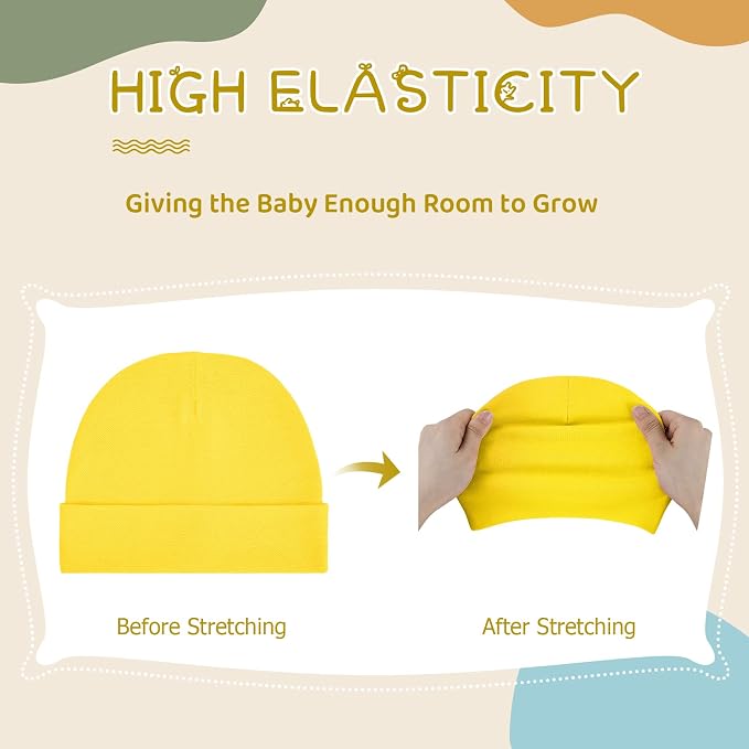 Century Star Cotton Newborn Baby Beanie Hats and Mittens Set Infant Hats - Image 4