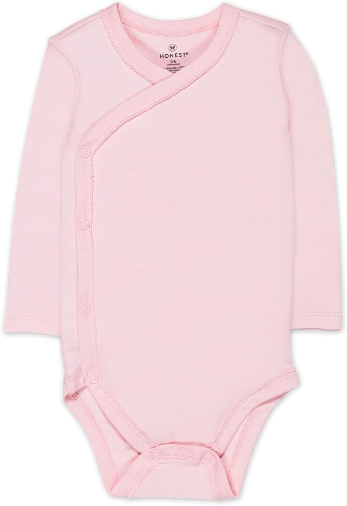 HonestBaby Baby 3-pack Long Sleeve Side-snap Kimono Bodysuits Organic Cotton - Image 4