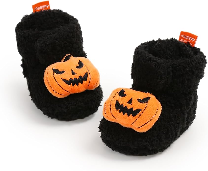Ohwawadi Infant Baby Boys Girls Slippers Cozy Fleece Booties Soft Bottom Warm - Image 7