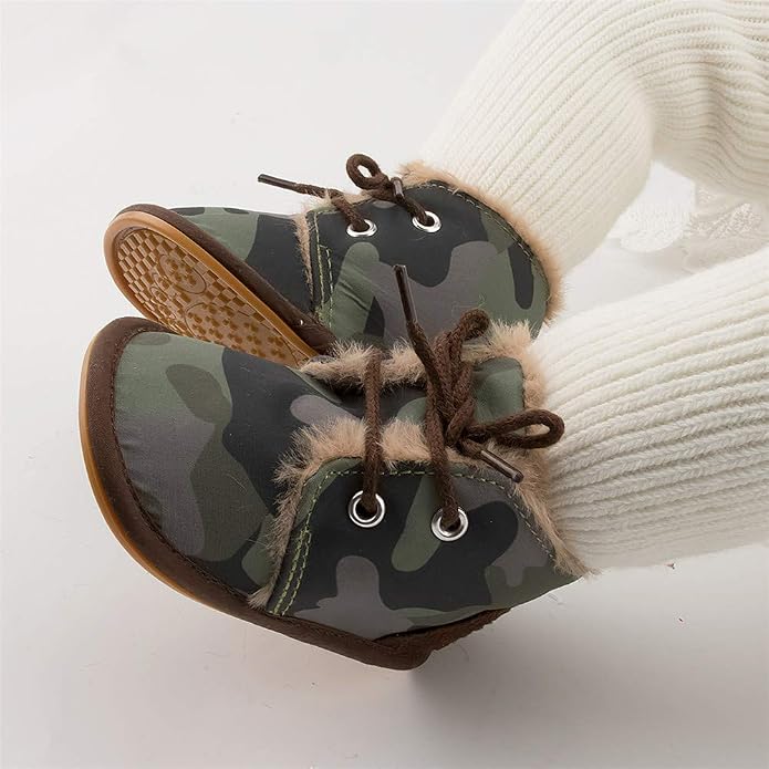 Meckior Baby Booties Newborn Infant Unisex Baby Girls Boys Velvet Rubber - Image 3