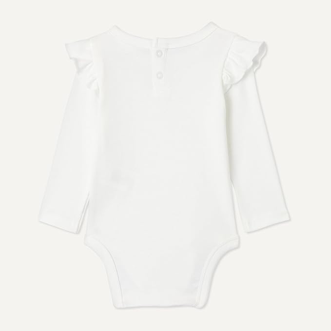 Amazon Essentials Baby Girls' Long-Sleeved Ruffle Bodysuits - Image 3