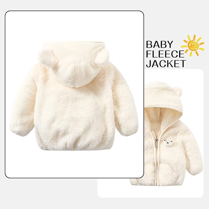 Baby Boy Fleece Jacket Girl Winer Clothes Coat - Image 2