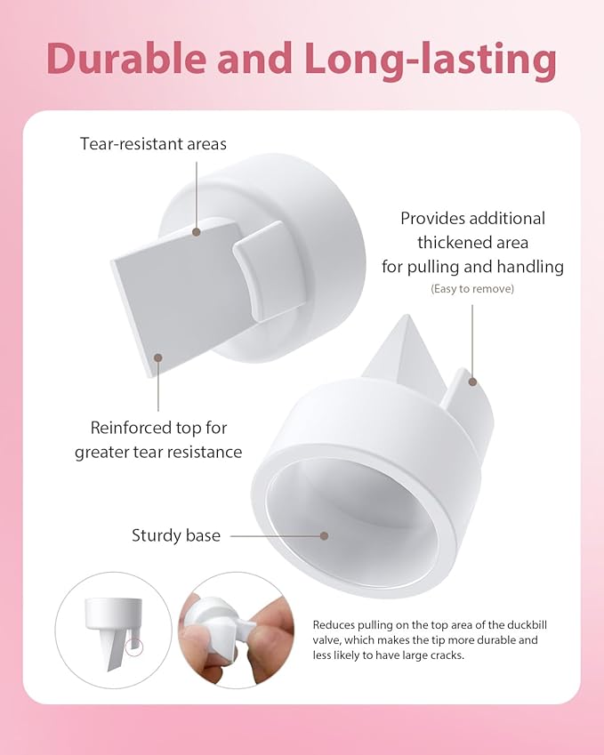 Breast Pump Parts Compatible with Spectra S1/S2/9 Plus, Not Original Accessories, Full Set Replacements Include 17mm Flanges, Valves, Backflow Protectors (Duckbills Included), Tubings and Bottles