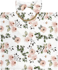 Floral Receiving Blankets for Baby Girls Swaddle Blanket by BxuanW