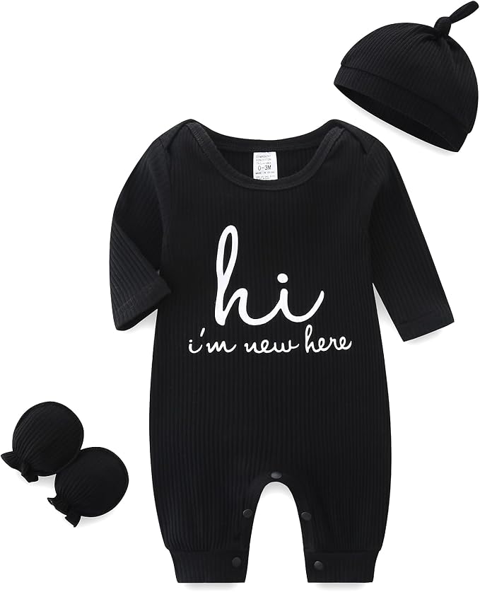Babymine Newborn Coming Home Outfit Unisex Baby Clothes by BabymineStartFromTheHeart