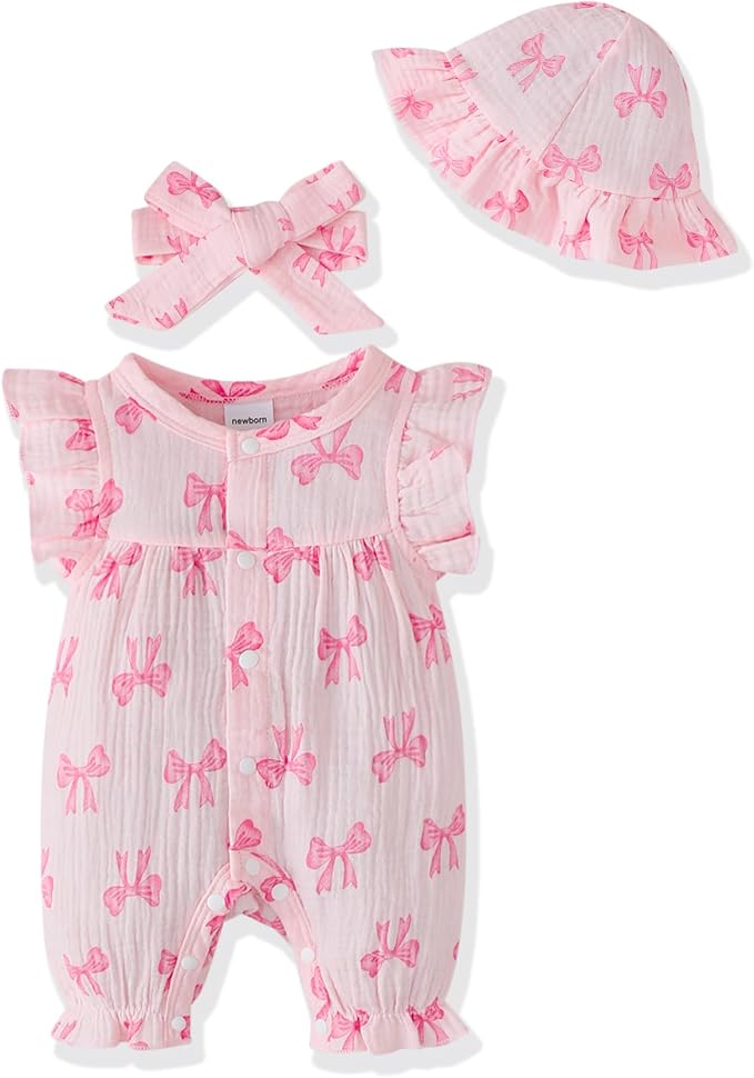 Newborn Baby Girl Clothes Outfits One-Piece Romper Preemie-18Month | Cute Baby by Renotemy