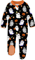 uideazone Baby Girls Footed Pajamas, Zip Sleeper by uideazone