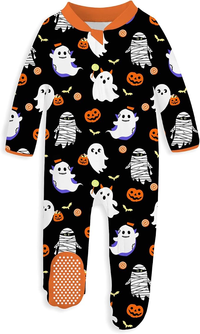 uideazone Baby Girls Footed Pajamas, Zip Sleeper by uideazone