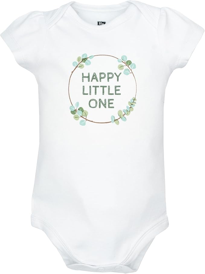 Hudson Baby Infant Girls Cotton Bodysuits 5-Pack - Image 3