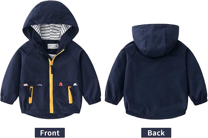 Volunboy Toddler Boys Spring Windbreaker Lightweight Jacket | baby boy - Image 8