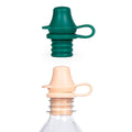 Original Water Bottle Topper for Toddlers – 100% Silicone Sippy Top Spout with Protective Cap makes the Bottle Top a Spill Proof Lid for Kids and Adults - 2 Pack - Pastel