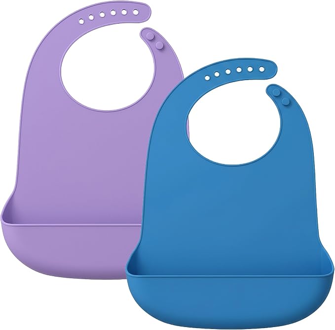 Silicone Adult Bib, Washable and Adjustable Bib by Unknown