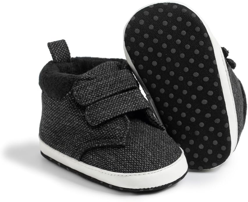Meckior Toddler Baby Boys Girls High Tops Ankle Sneakers Soft Anti-Slip Sole PU by Meckior