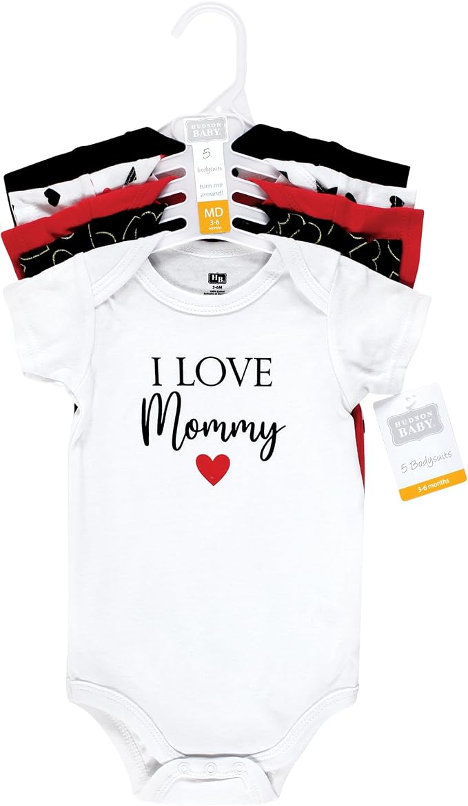 Hudson Baby Unisex Baby Cotton Bodysuits - Image 2