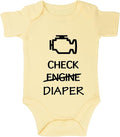Check Engine Diaper Bodysuit by Unknown