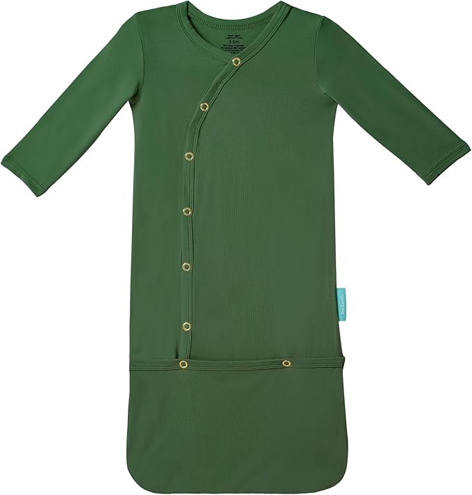 PurComfy Supersoft Baby Sleeper Gowns, Premium Bamboo Viscose Infant Nightgown Sleepers Preemie Newborn Snap Bundler