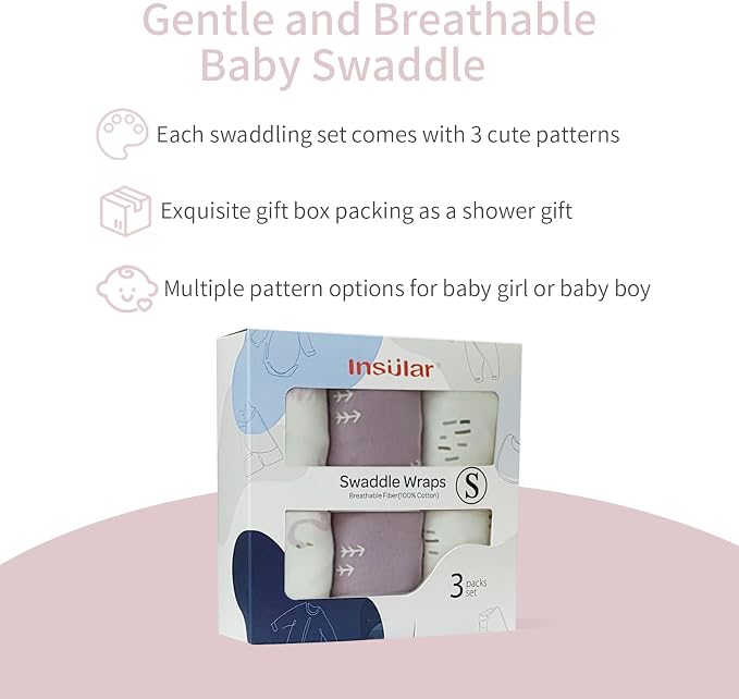 insular Baby Swaddle Wrap, Swaddle Blanket - Image 3