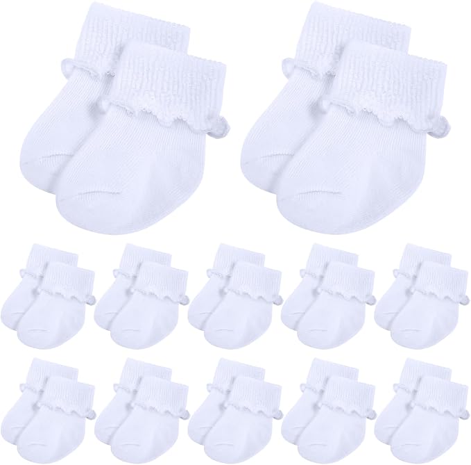 Toulite 12 Pairs Preemie Ankle Socks by Toulite