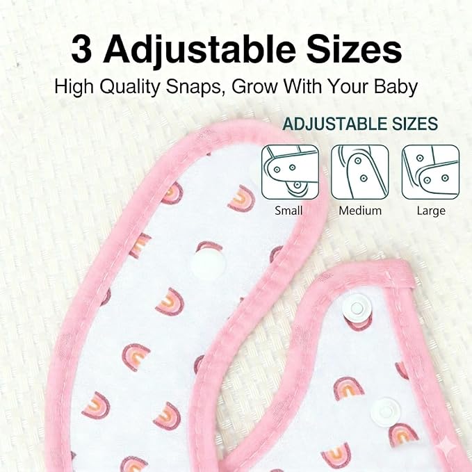 Baby Bibs Soft and Absorbent Cotton Bandana Bibs Set - Image 2