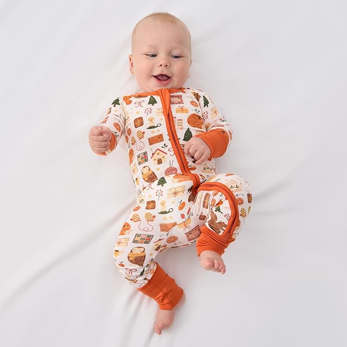 pureborn Baby Sleeper Viscose from Bamboo Zipper Footies 0-24 Months - Image 2