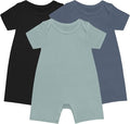 GUISBY Baby Rayon Romper Pajamas, 0-24M | Silky Soft Feel，Snap Closure，Footless by GUISBY