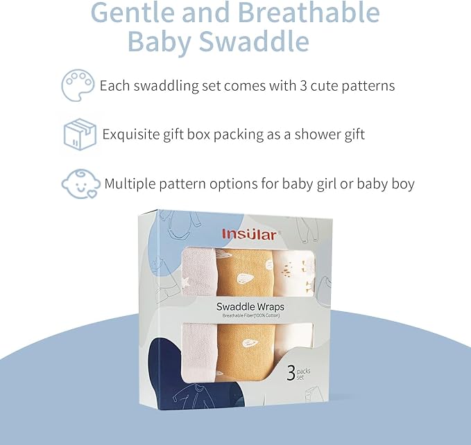 insular Baby Swaddle Wrap, Swaddle Blanket - Image 4