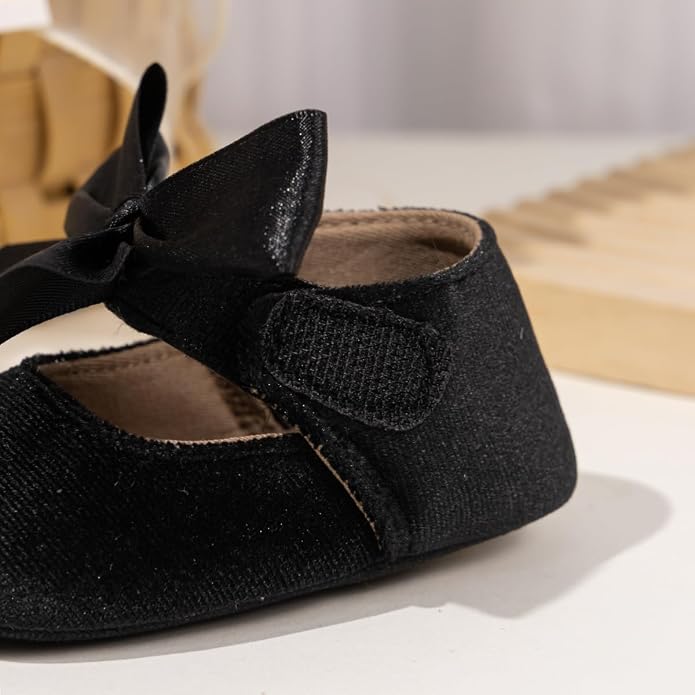 KIDSUN Infant Baby Girls Mary Jane Shoes Non-Slip Rubber Sole Ballet Slippers - Image 6