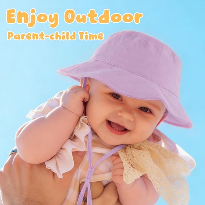 Muslin Baby Sun Hat Sun Protection Baby Toddler Bucket Hats - Image 6