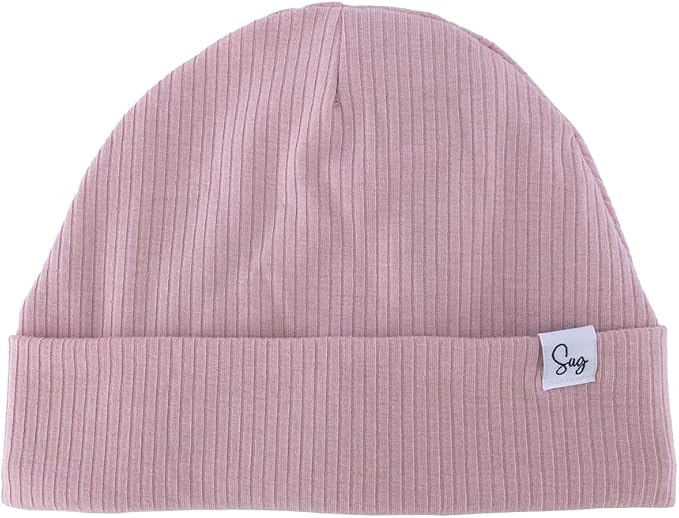 Jersey Beanie Hat for Newborn Baby Boys Girls Silky Satin Lined Hats Bonnet by Sugarmelon