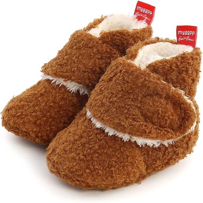 Baby Booties Cozy Fleece Slippers Soft Baby Shoes - Image 4