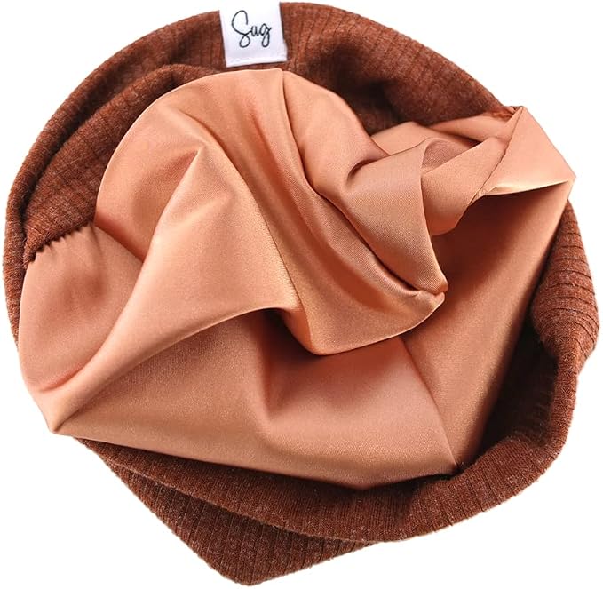 Jersey Beanie Hat for Newborn Baby Boys Girls Silky Satin Lined Hats Bonnet - Image 3